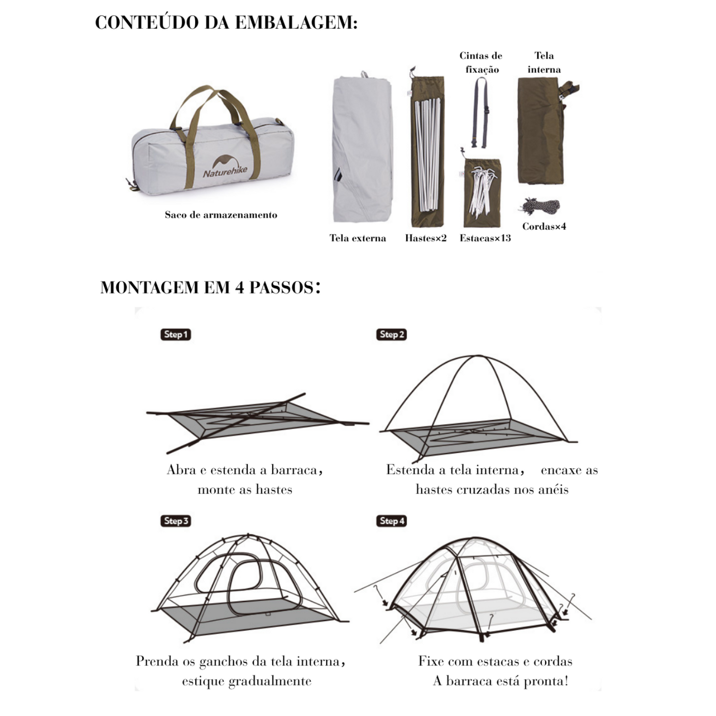 Barraca Naturehike Cloud Creek 2P