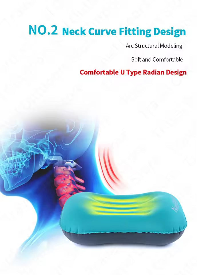 Travesseiro inflável Camping - Outlanders Adventure - Verde