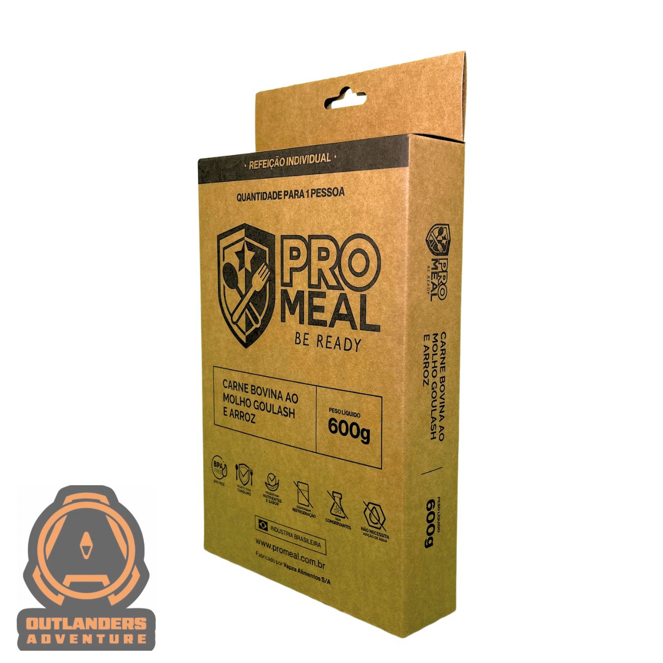 MRE PROMEAL - Carne Bovina ao Molho Goulash e Arroz