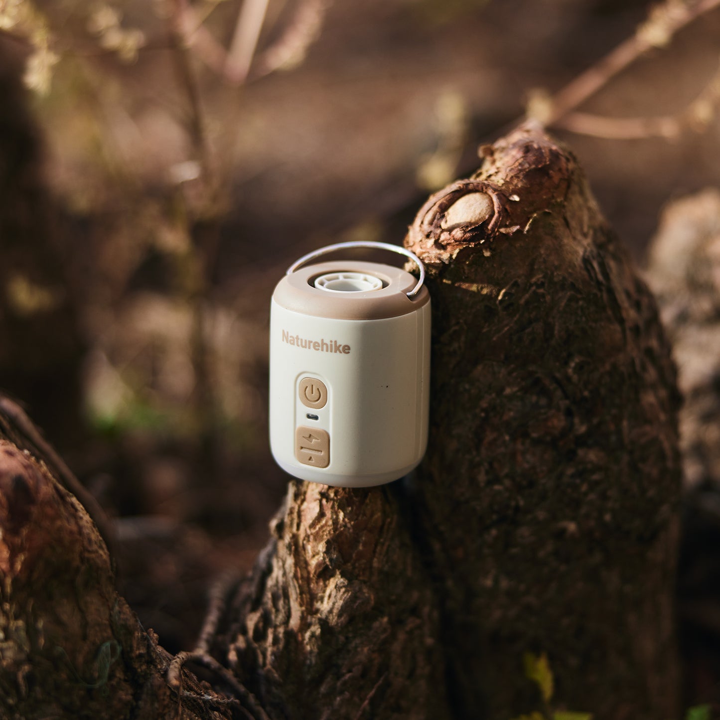 Naturehike - Wind-Mini bomba de ar para infláveis com lâmpada