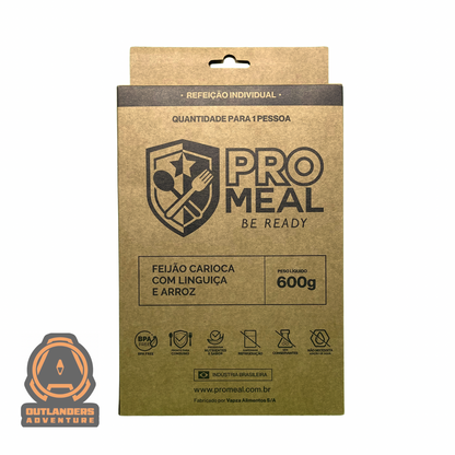 MRE PROMEAL - Feijão com Linguiça e Arroz