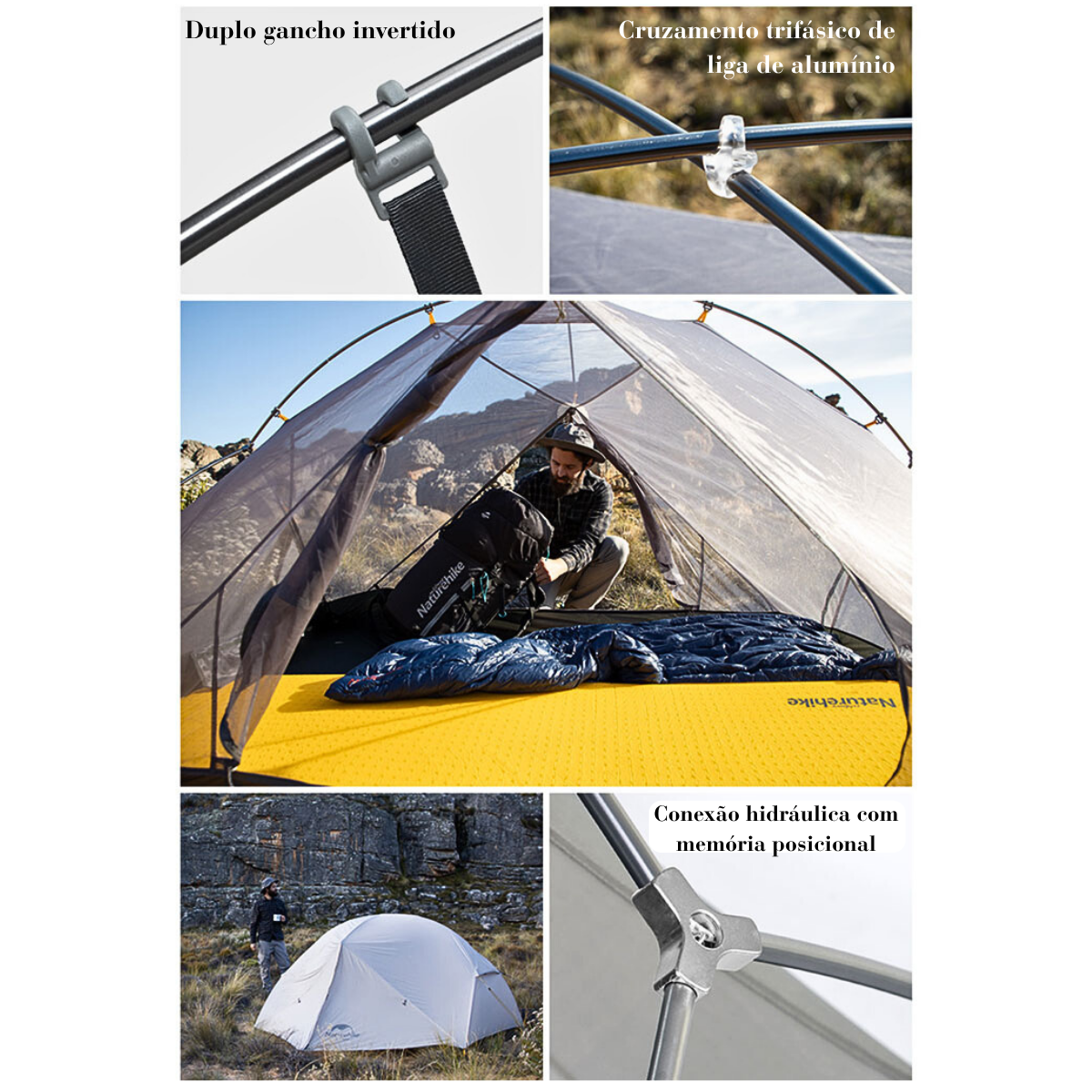 Barraca Naturehike Mongar™ 2-Pessoas Ultralight