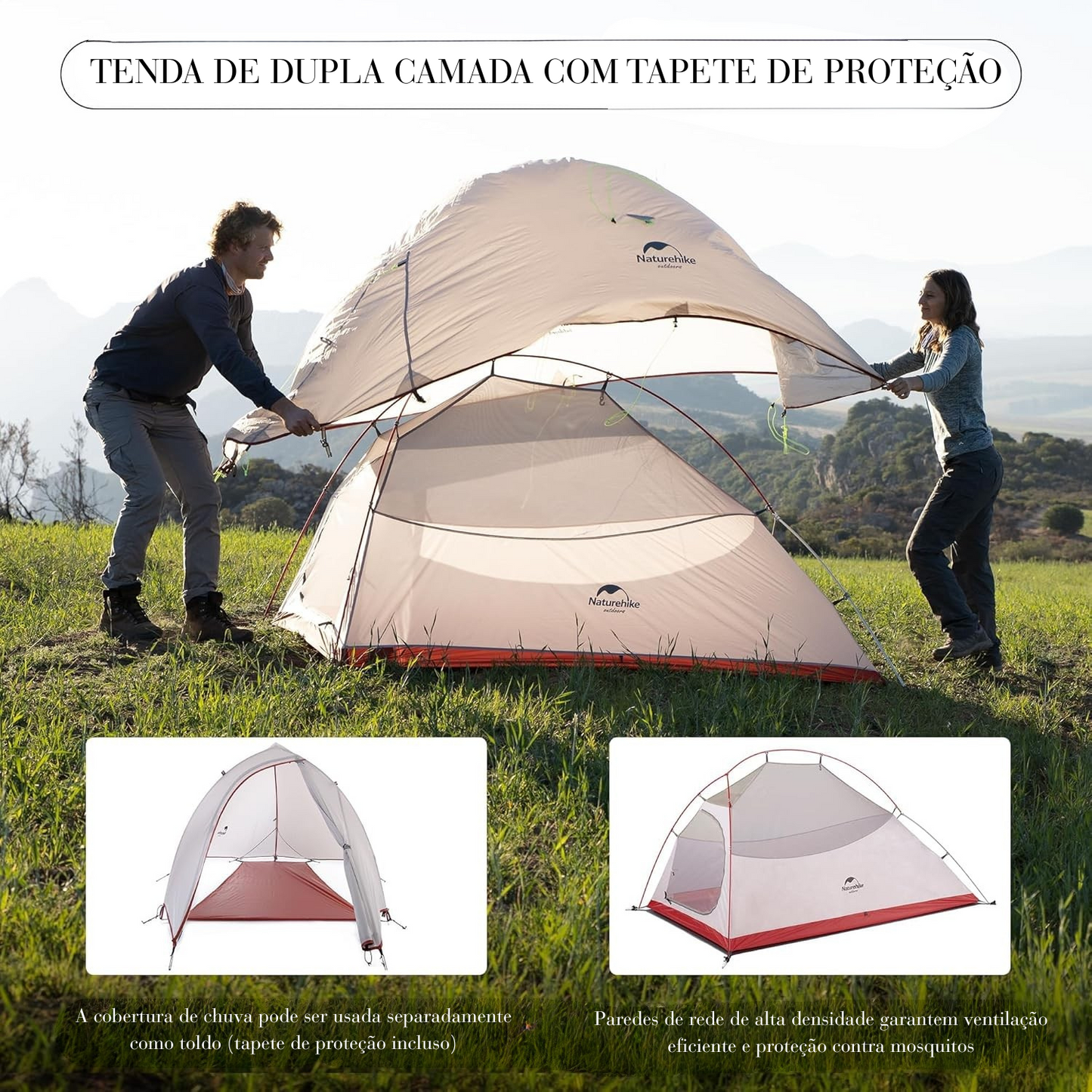 Barraca Naturehike Cloud UP 2X 20D