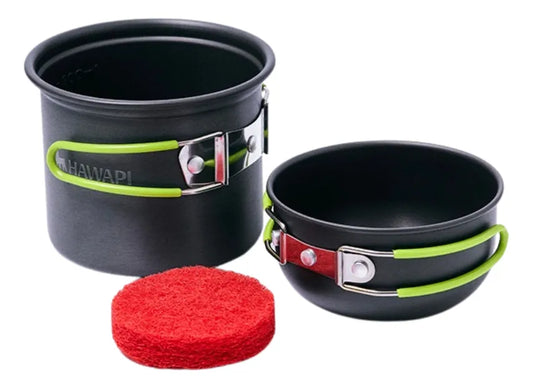 Conjunto 2 Panelas Para Camping Hawapi
