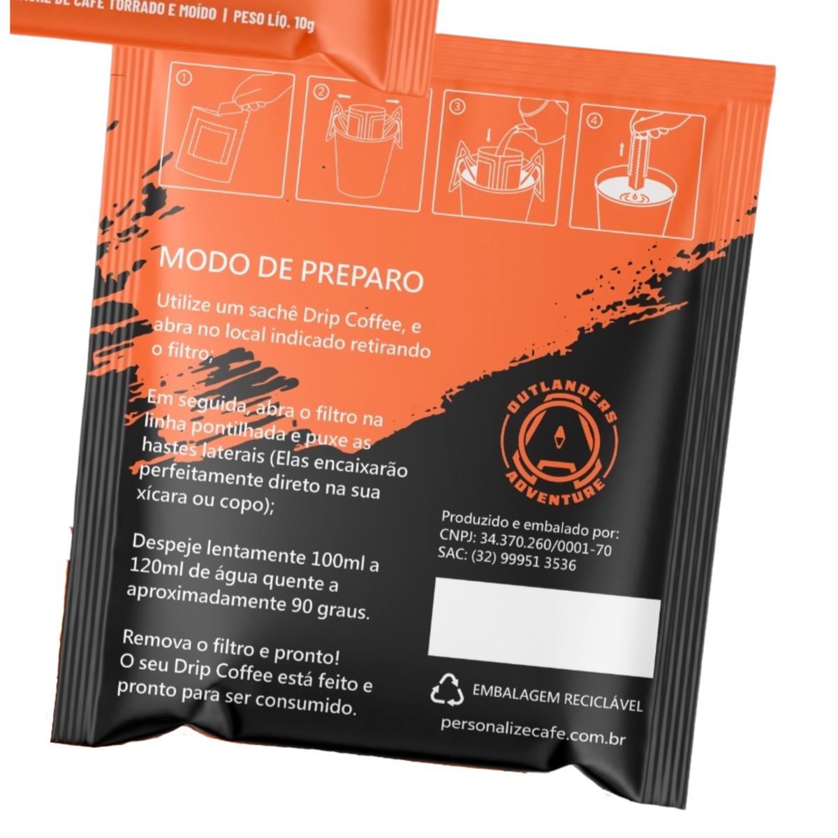 Kit 6un Café Drip Coffee 100% Arabica - Outlanders Adventure