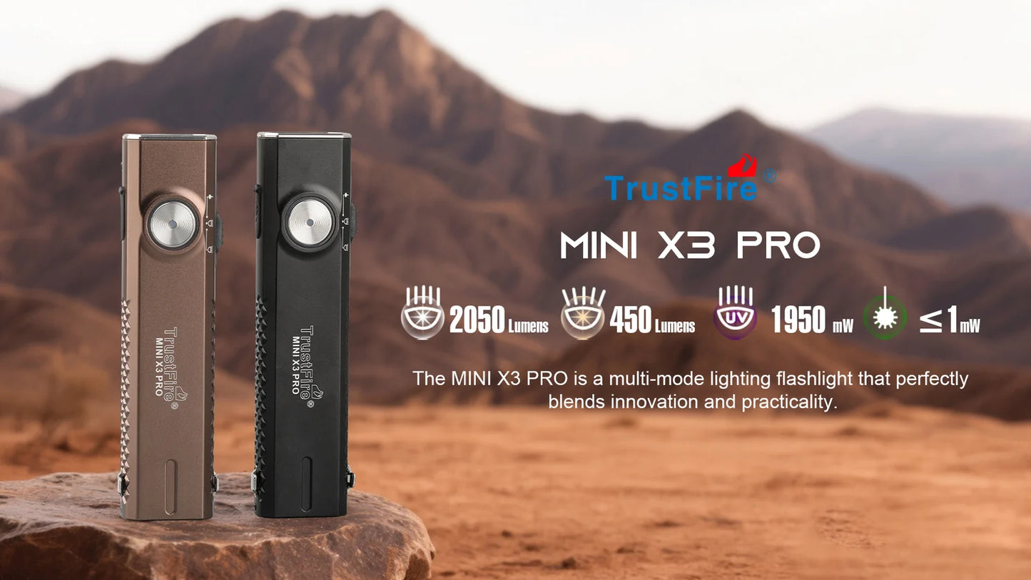 Lanterna TrustFire MINIX3 PRO LED/UV/LASER