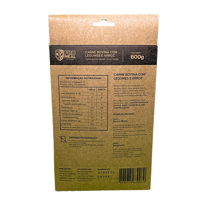 MRE PROMEAL - Carne Bovina com Legumes e Arroz